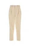 Pt Torino Embroidered Linen Blend Pant