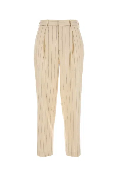 PT TORINO EMBROIDERED LINEN BLEND PANT