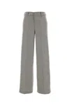 Pt Torino Embroidered Stretch Wool Blend Lorenza Palazzo Pant In Gray