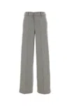 Pt Torino Embroidered Stretch Wool Blend Lorenza Palazzo Pant In Gray