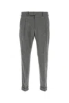 Pt Torino Lightly Stretch Brushed Cashmere Blend Wool Pants With Master Fit In Gray