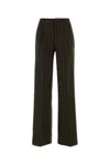 Pt Torino Embroidered Stretch Wool Lola Pant In Green