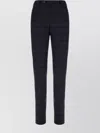 Pt Torino Embroidered Stretch Wool Trousers With Checked Pattern In Blue