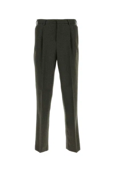 PT TORINO EMBROIDERED WOOL PANT