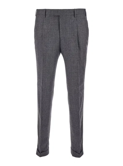 PT TORINO EMBROIDERED WOOL PANT