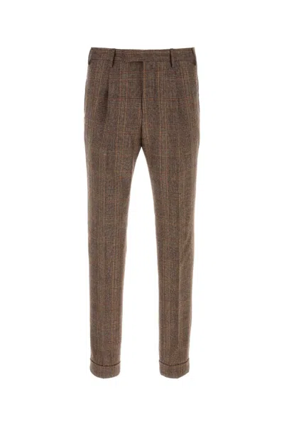 PT TORINO EMBROIDERED WOOL PANT