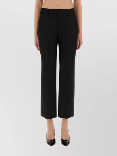 PT TORINO "EMMA" CROPPED TROUSERS WITH POCKETS