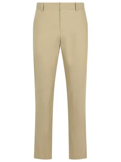 PT TORINO PT TORINO 'EPSILO' BEIGE COTTON BLEND PANTS