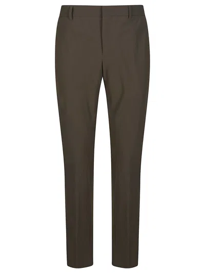 Pt Torino Epsilon Reflector Pants In Olive Green Technical Cotton In Multi