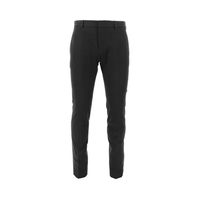 Pt Torino 'epsilon' Stretch Cotton-blend Pants In Black