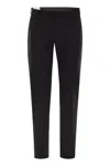 Pt Torino Epsilon Trousers In Technical Fabric In Black