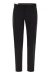 Pt Torino Epsilon Trousers In Technical Fabric In Black