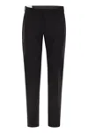 Pt Torino Epsilon Trousers In Technical Fabric In Black