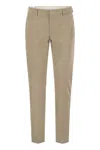 Pt Torino Epsilon Trousers In Technical Fabric In Light Beige