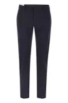 Pt Torino Epsilon Trousers In Technical Fabric In Navy