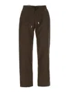 Pt Torino Erika Brown Pants With Elastic Waist In Cotton Woman In Brown