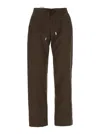 Pt Torino Erika Brown Pants With Elastic Waist In Cotton Woman In Brown