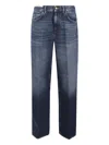 Pt Torino Faded Jeans In Blue