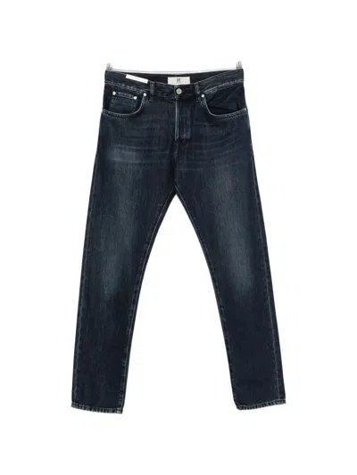 Pt Torino Faded Jeans With Unique Details In Blue