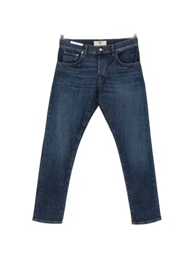 Pt Torino Faded Straight-leg Jeans In Blue