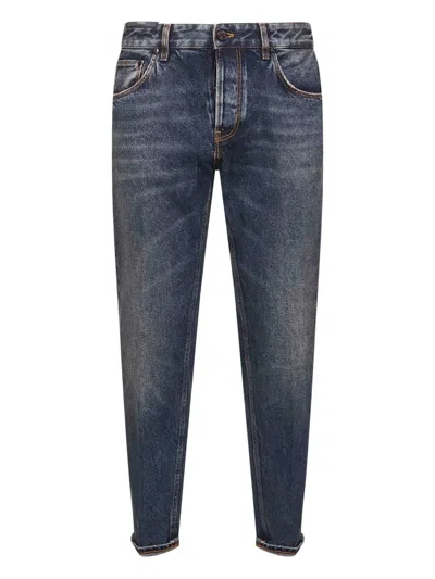 Pt Torino Faded-wash Denim Jeans In Blue