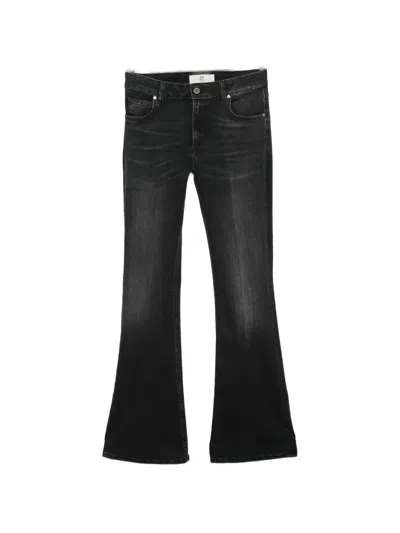 Pt Torino Faded-effect Flared Jeans In Multi
