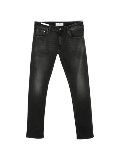 Pt Torino Stretch Denim Jeans Mid Rise Slim In Pink