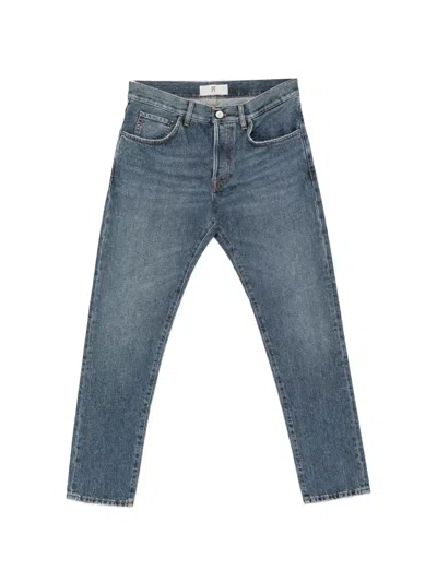 Pt Torino Faded-effect Jeans In Blue
