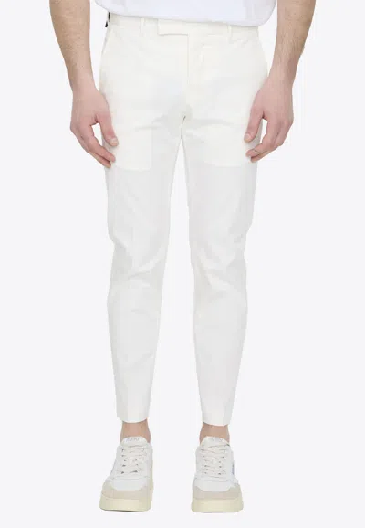 Pt Torino Cotton Trousers In White
