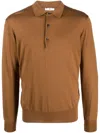 Pt Torino Wool Polo. In Brown