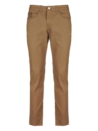 Pt Torino Five-pockets Trousers In Brown