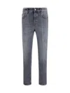 Pt Torino Five-pocket Cotton Jeans In Gray