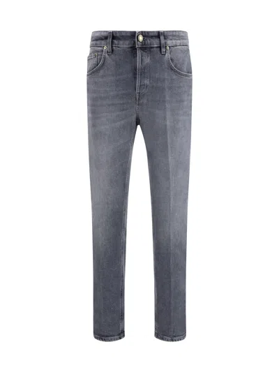 Pt Torino Five-pocket Cotton Jeans In Gray