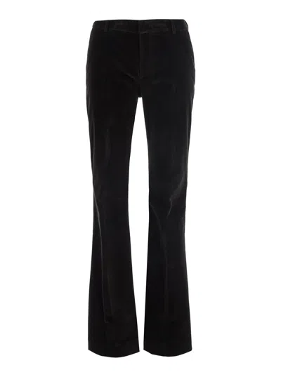 Pt Torino Five-pocket Cotton Trousers In Black