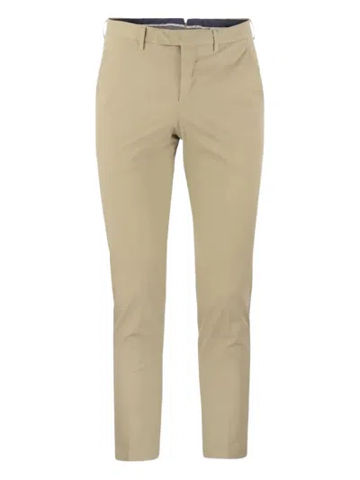 Pt Torino Flap-pocket Trousers In Neutral