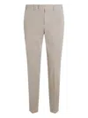 Pt Torino Trousers With Belt Loops And Pockets In Neutral