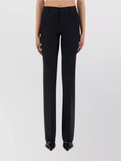 Pt Torino Flared Trousers Belt Loops