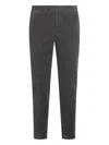 Pt Torino Charcoal Stretch Modal Blend Pant In Gray