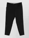 Pt Torino Refined Black Trousers With Hidden Closure