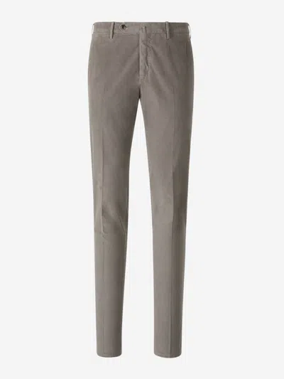 Pt Torino Leonardo Slim-fit Trousers In Antracite Grey