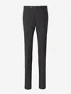 Pt Torino Wool Slim-fit Trousers In Black