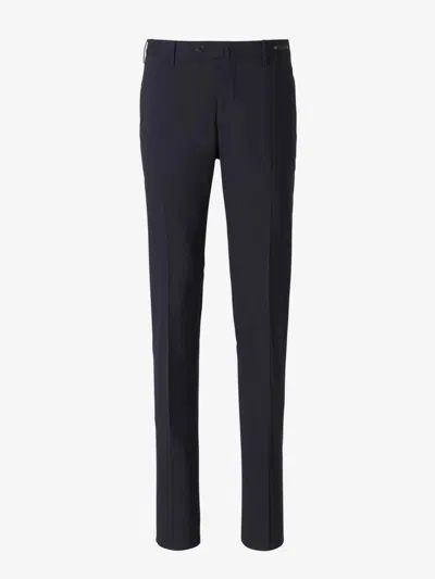 Pt Torino Formal Wool Trousers In Midnight Blue