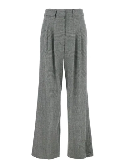 Pt Torino Frakie Pants Macro Fancy Fancy Wool Stretch In Green
