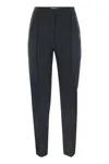 PT TORINO PT TORINO FRIDA - COTTON AND SILK TROUSERS WITH PLEAT
