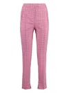 Pt Torino Frida Cotton Blend Trousers In Multi