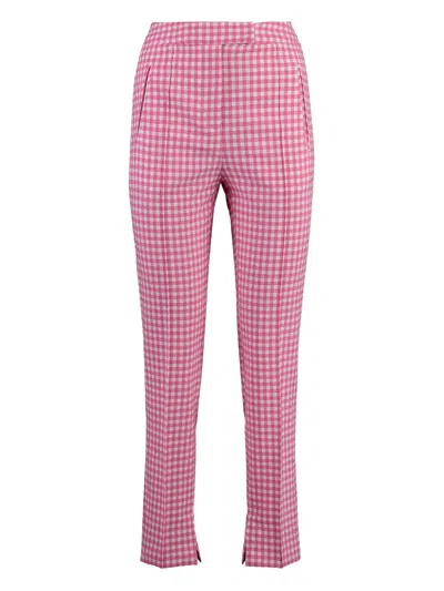 PT TORINO FRIDA CHECK-PRINT TROUSERS
