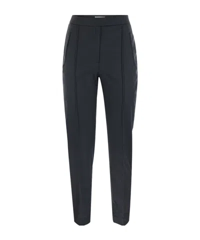 Pt Torino Frida Pleated Slim-fit Pants In Blue