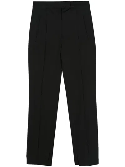 Pt Torino Frida Satin Trousers In Black
