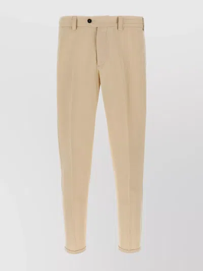 Pt Torino Front Pleated Belt Loops Side Pockets