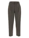 Pt Torino Front-pleated Tailored Trousers In Brown